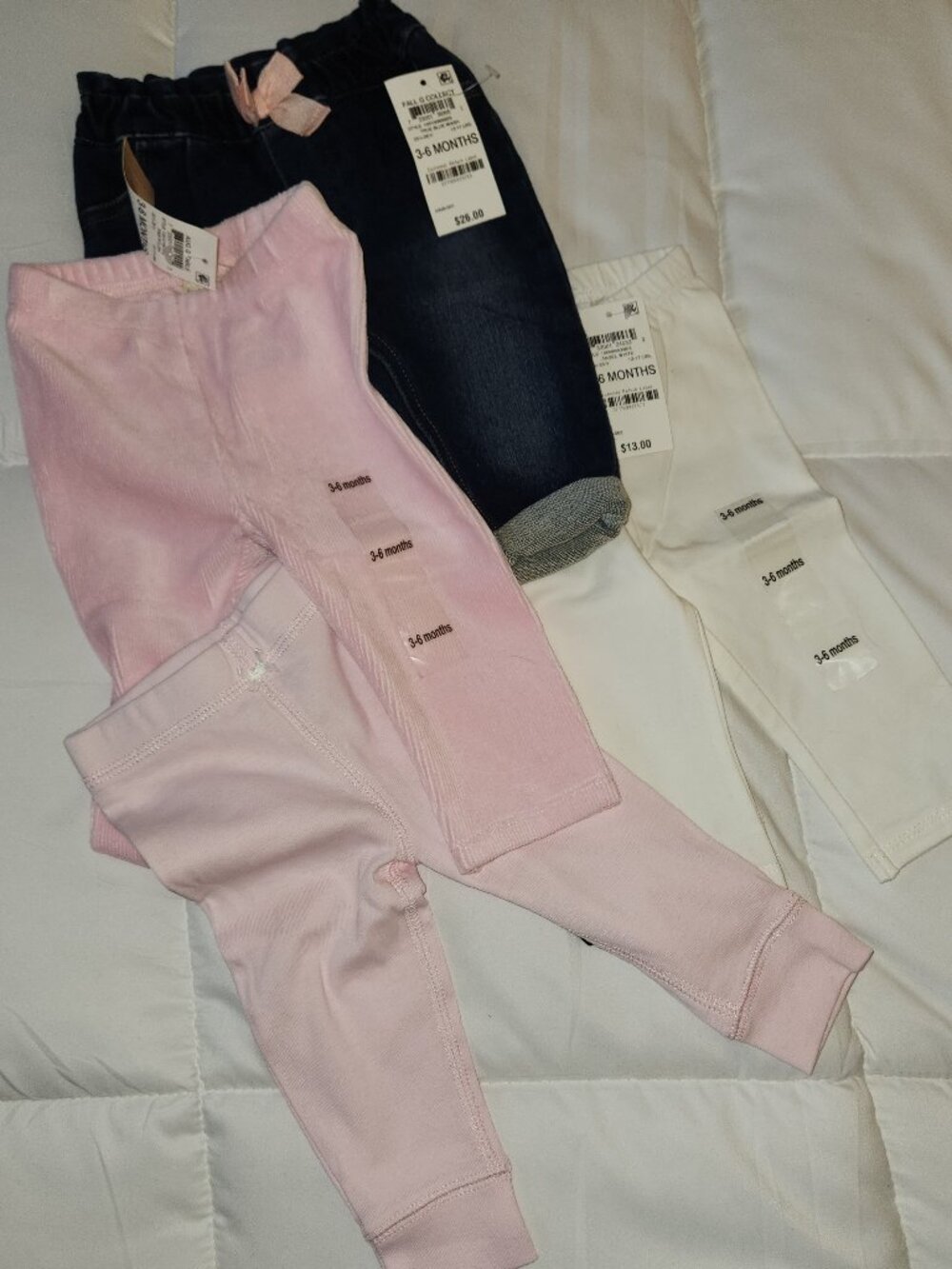 Baby Clothes: 3-6M: 4 x Pants